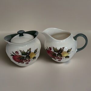 VTG Wedgewood Covent Garden 3 Piece Creamer Sugar 1960’s England Excellent